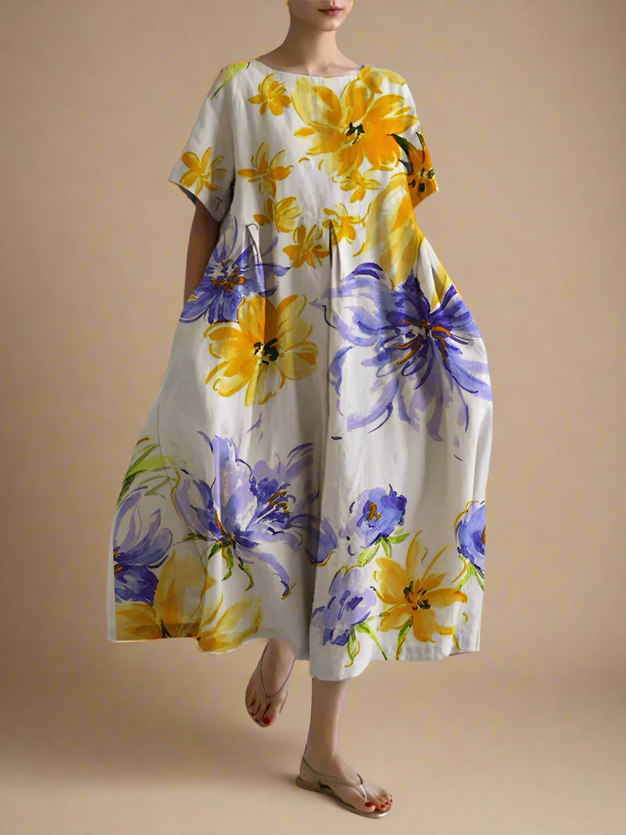 Giada | Donna Leggero Vestito Estivo | Floreale