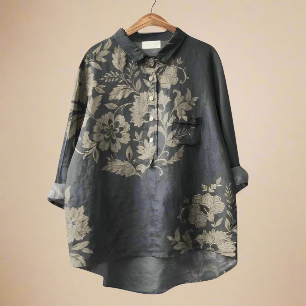 Giorgia | Donna Grafica Camicia Estiva | Leggera