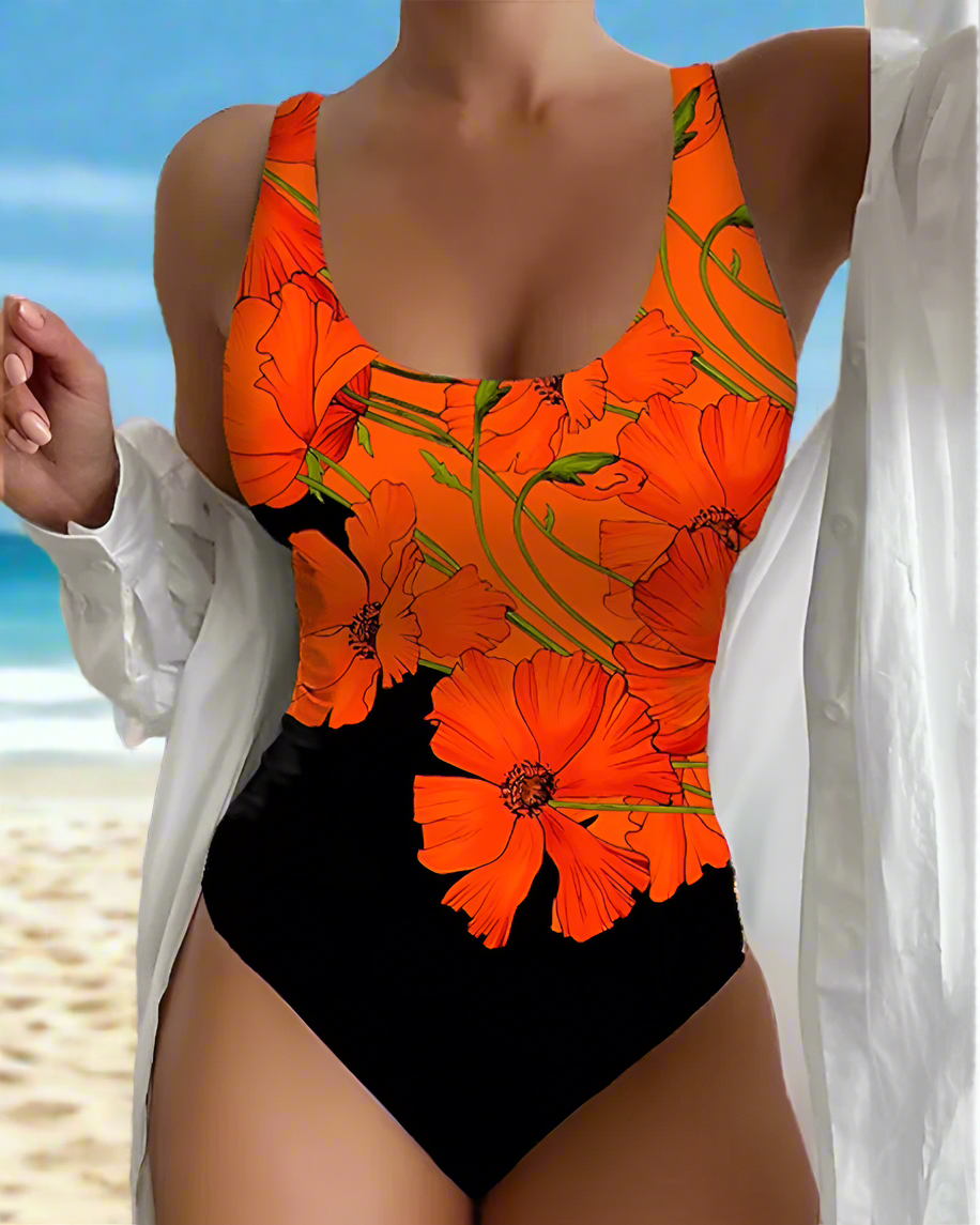 Ginevra | Donna Elegante Costume Intero | Floreale