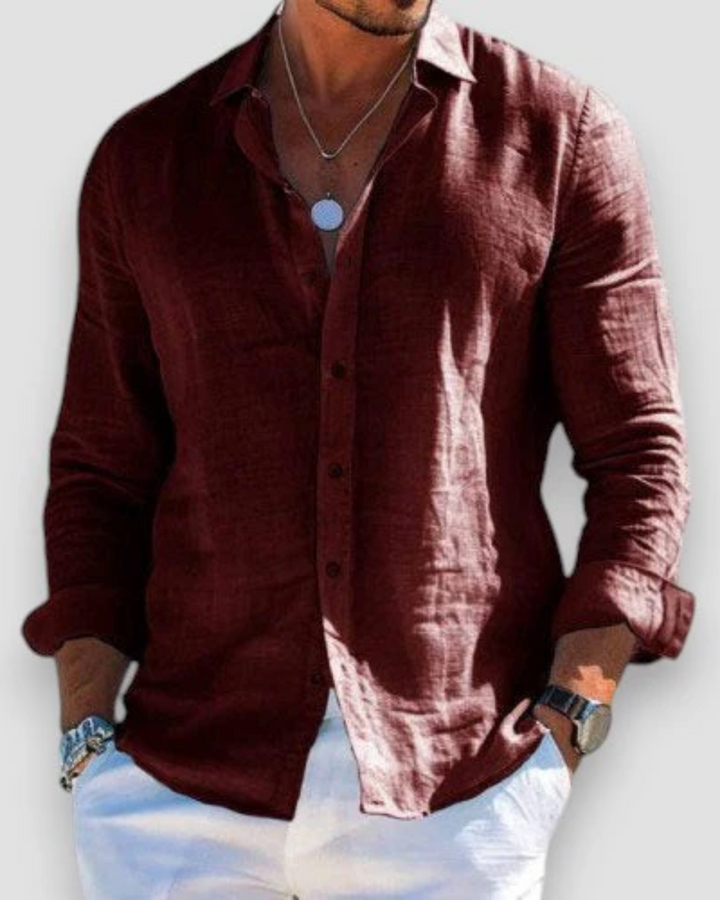 Lorenzo | Uomo Casual Camicia Estiva | Traspirante