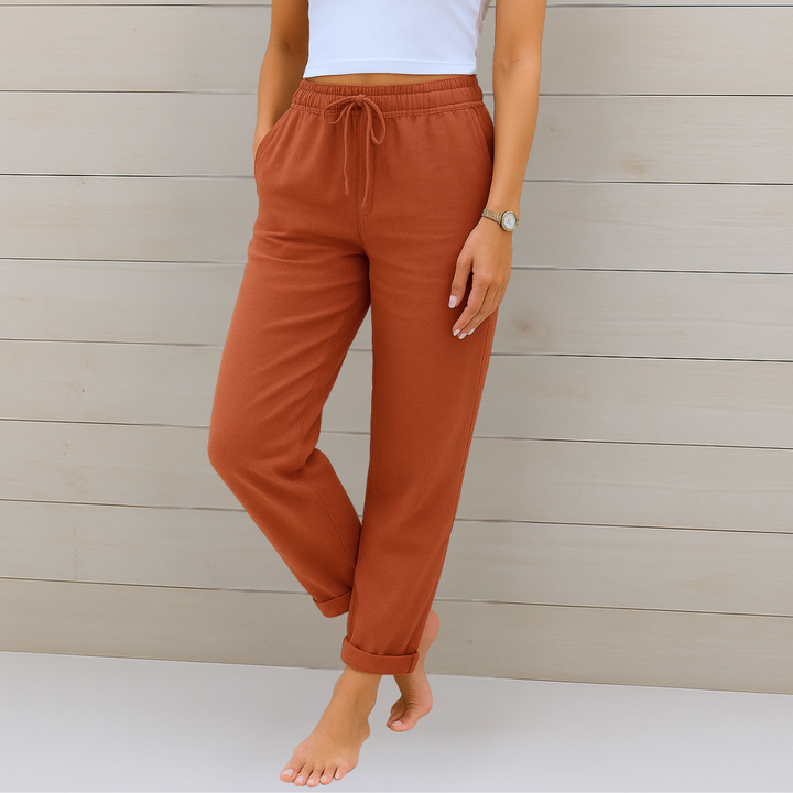 Sibilla | Donna Comoda Pantalone Estivo