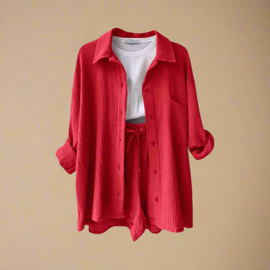 Rosa | Donna Traspirante Completo Due Pezzi | Leggero e Versatile