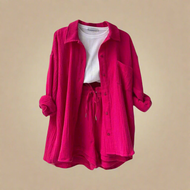 Rosa | Donna Traspirante Completo Due Pezzi | Leggero e Versatile