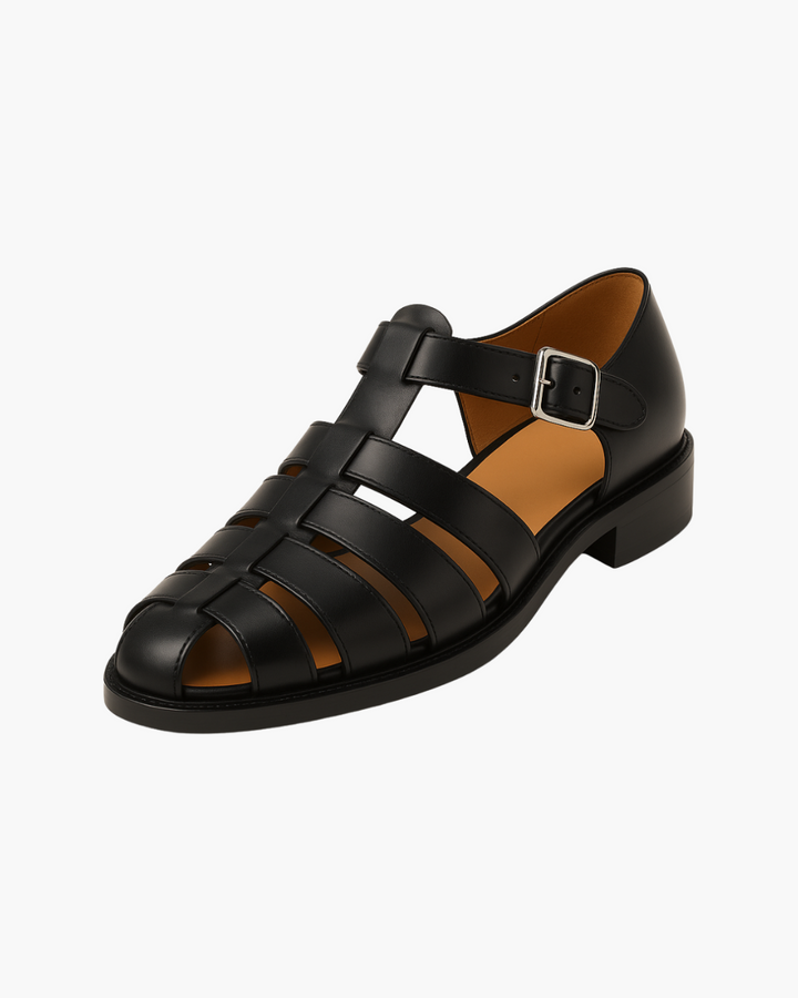 Bianca | Donna Sandali in Pelle Intrecciata | Traspiranti e Strutturati