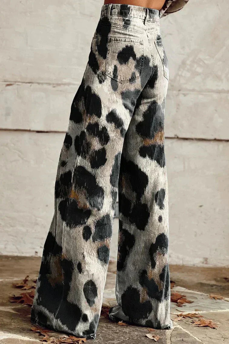 Ludovica | Donna Bohemien Pantaloni Floreali | Versatili