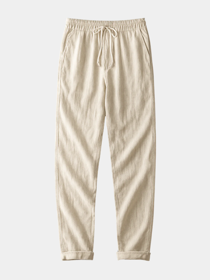 Alessio | Uomo Pantaloni in Lino Eleganti | Traspiranti e Sagomati