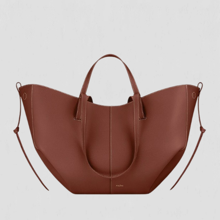Flavia | Donna Borsa Strutturata con Arricciatura Laterale | Elegante e Funzionale