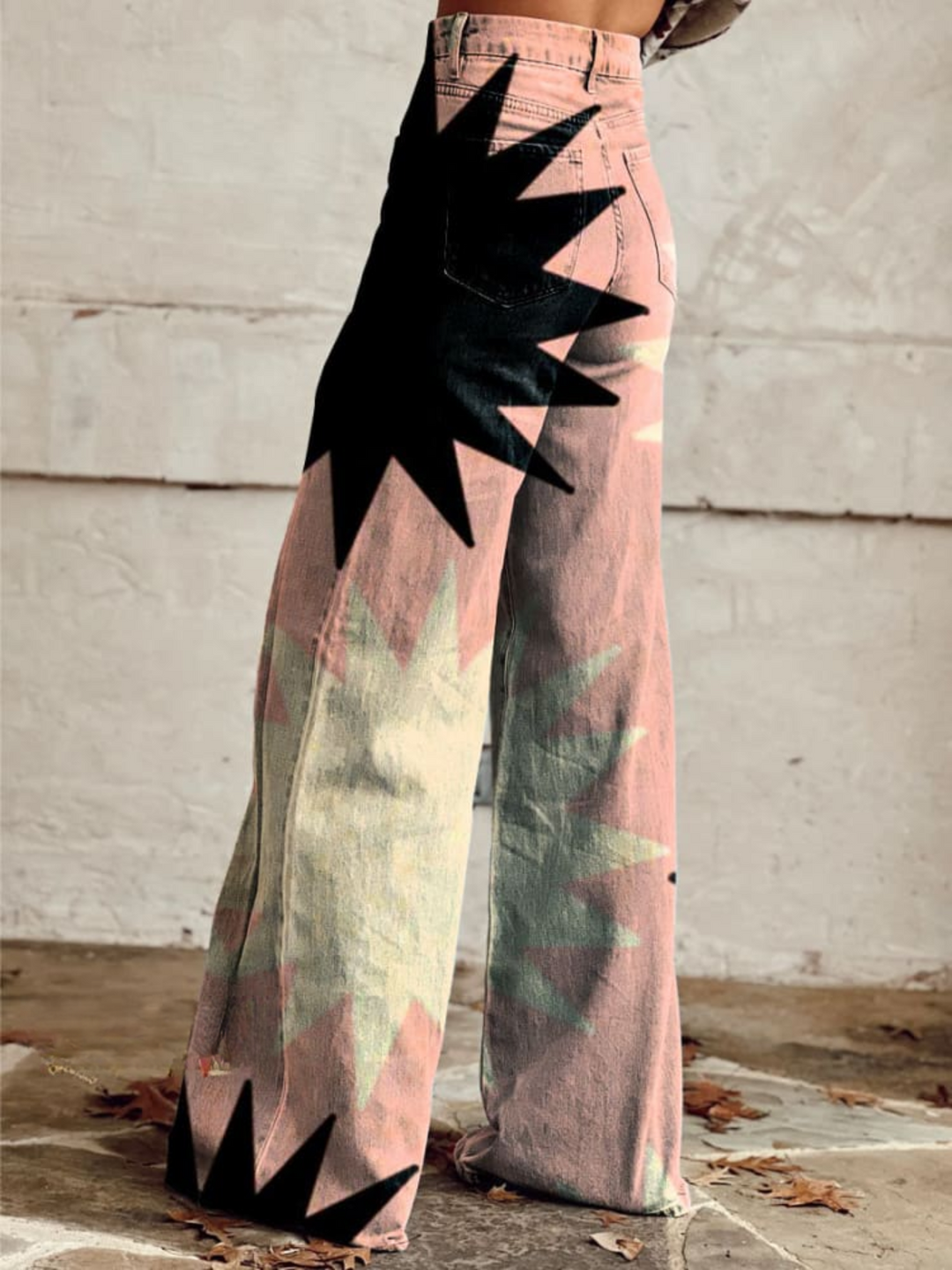 Rosa | Donna Boho Pantaloni Vintage | Comodi
