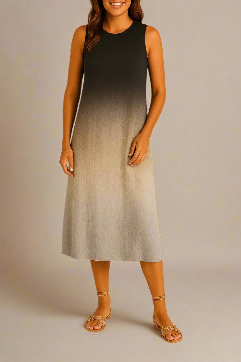 Aria | Donna Smanicata Abito Ombreggiato | Casual