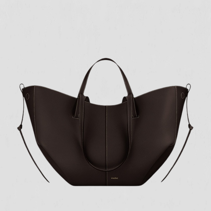 Flavia | Donna Borsa Strutturata con Arricciatura Laterale | Elegante e Funzionale
