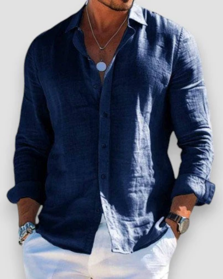 Lorenzo | Uomo Casual Camicia Estiva | Traspirante