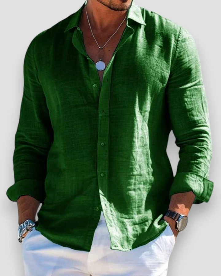 Lorenzo | Uomo Casual Camicia Estiva | Traspirante