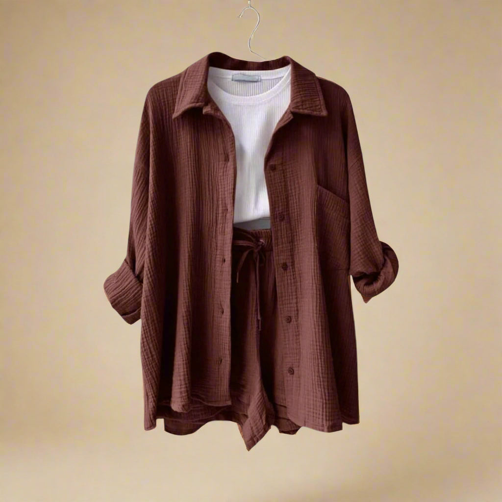 Rosa | Donna Traspirante Completo Due Pezzi | Leggero e Versatile