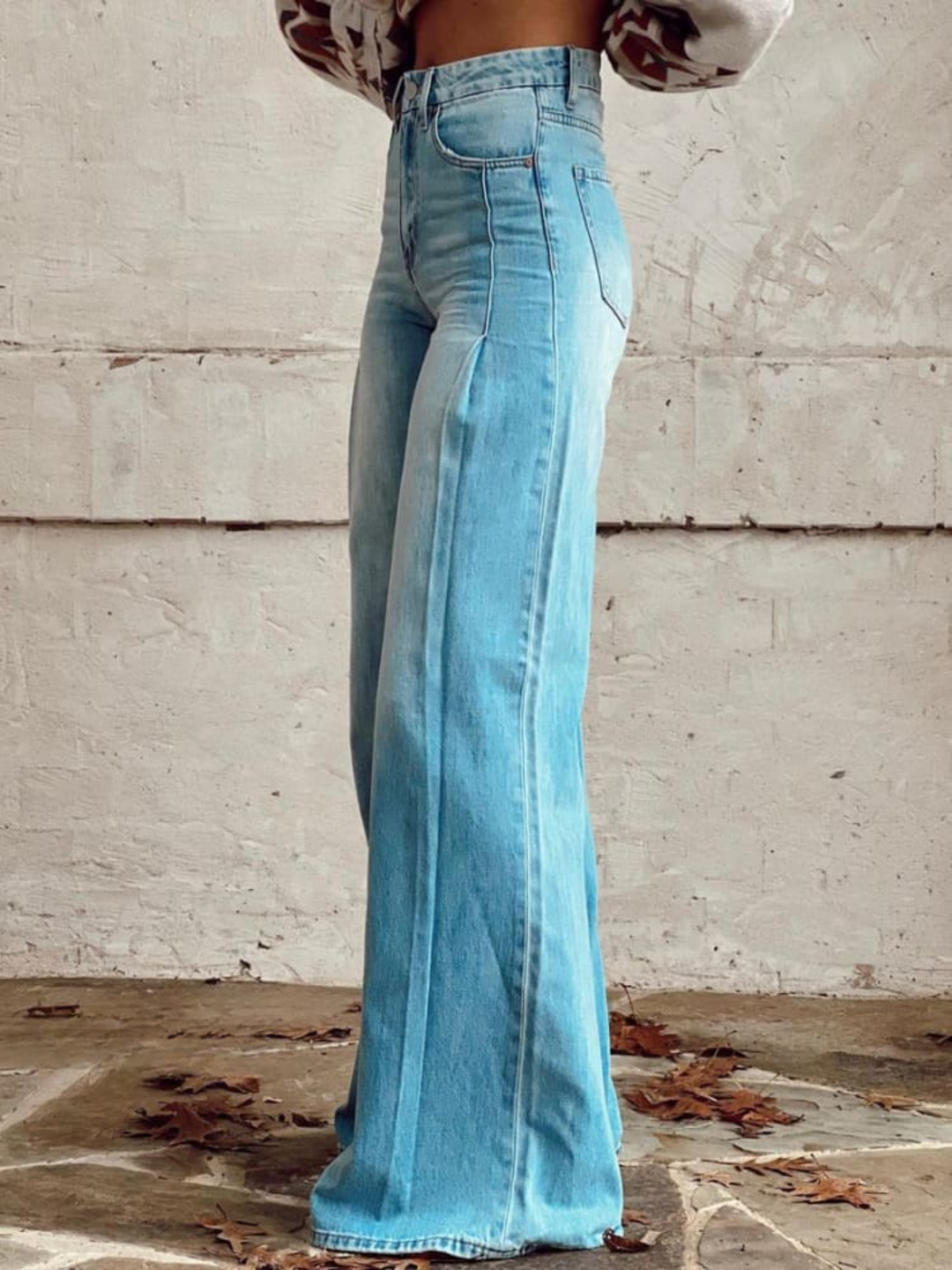 Noemi | Donna Ampi Pantaloni Vita Alta | Versatili