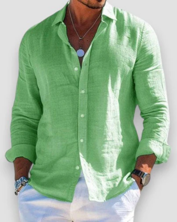 Lorenzo | Uomo Casual Camicia Estiva | Traspirante