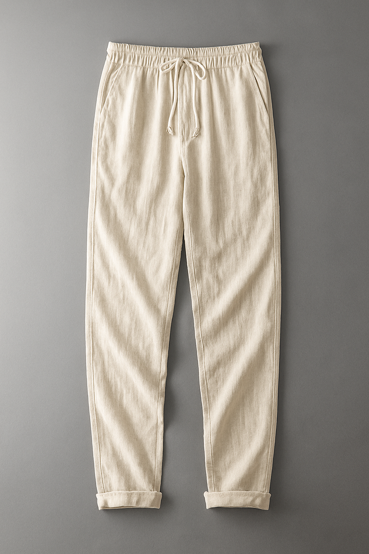 Alessio | Uomo Pantaloni in Lino Eleganti | Traspiranti e Sagomati