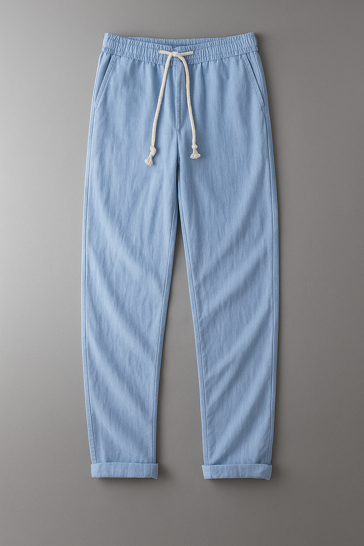 Alessio | Uomo Pantaloni in Lino Eleganti | Traspiranti e Sagomati