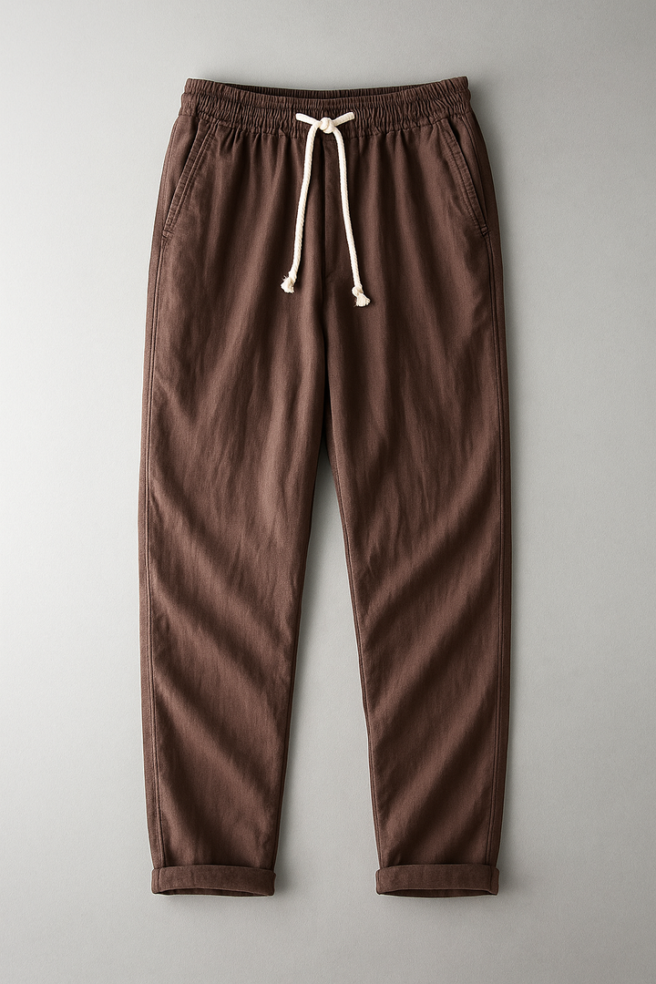 Alessio | Uomo Pantaloni in Lino Eleganti | Traspiranti e Sagomati