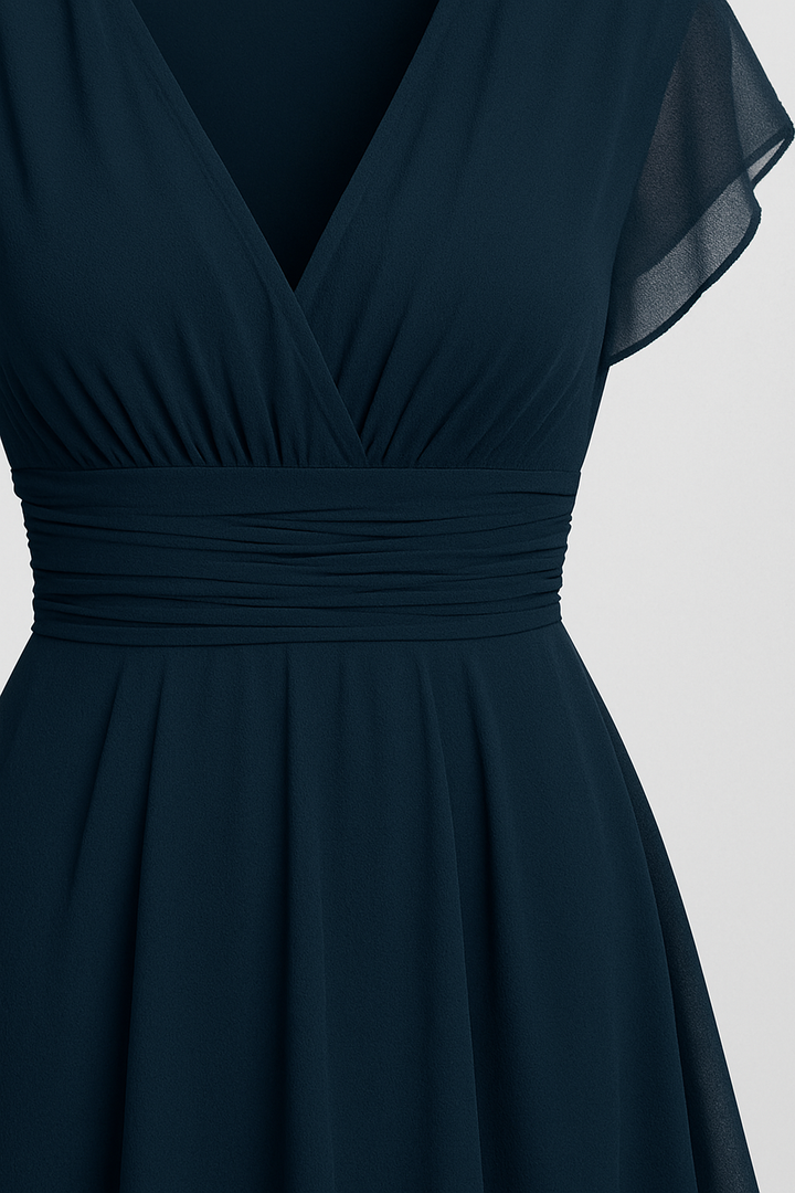 Chiara | Donna Abito Fluido con Scollo a V | Elegante e Versatile