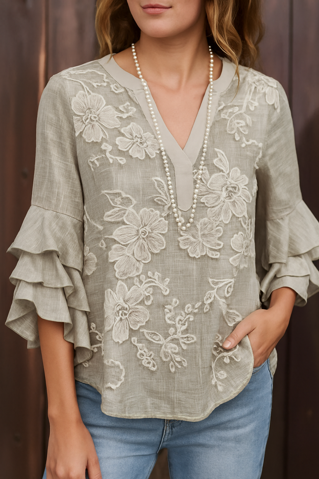 Giada | Donna Blusa Floreale | Leggera
