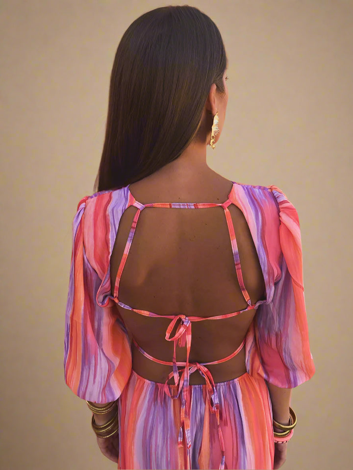Paloma | Donna Elegante Abito Cut-Out | Estivo