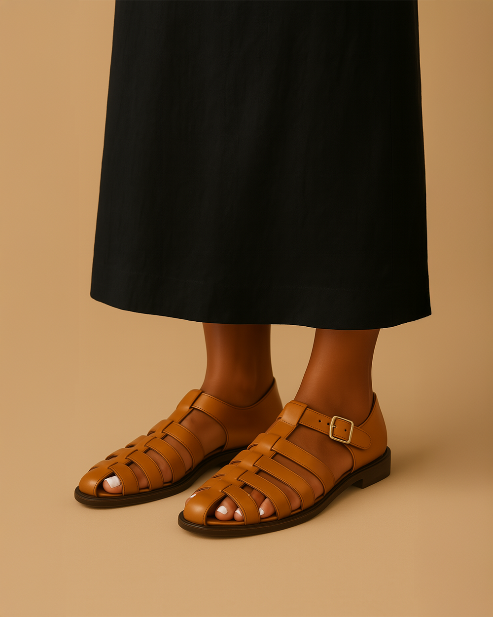 Bianca | Donna Sandali in Pelle Intrecciata | Traspiranti e Strutturati