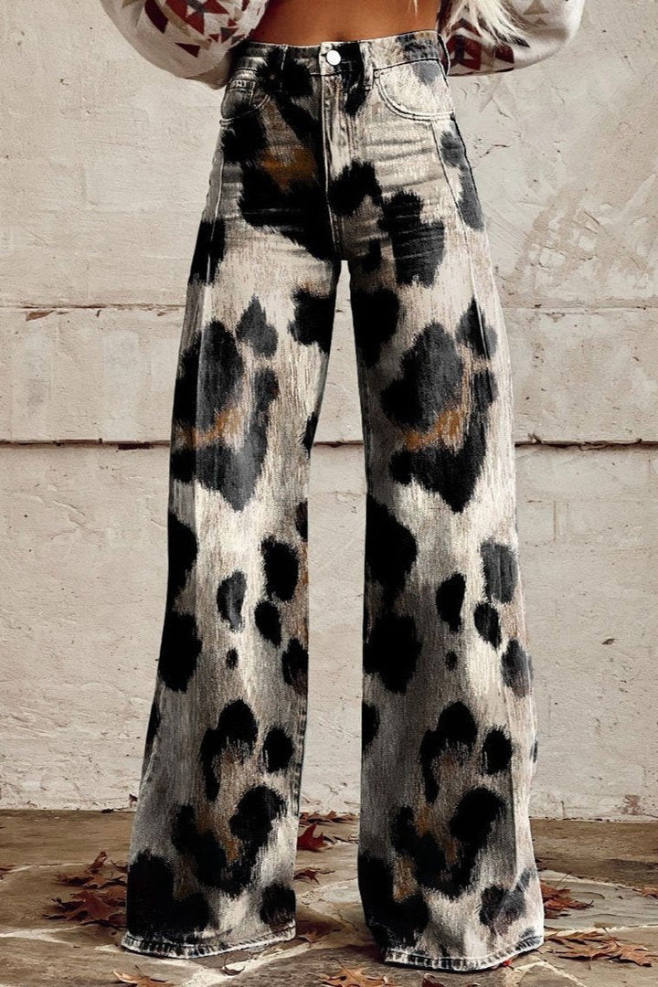 Ludovica | Donna Bohemien Pantaloni Floreali | Versatili
