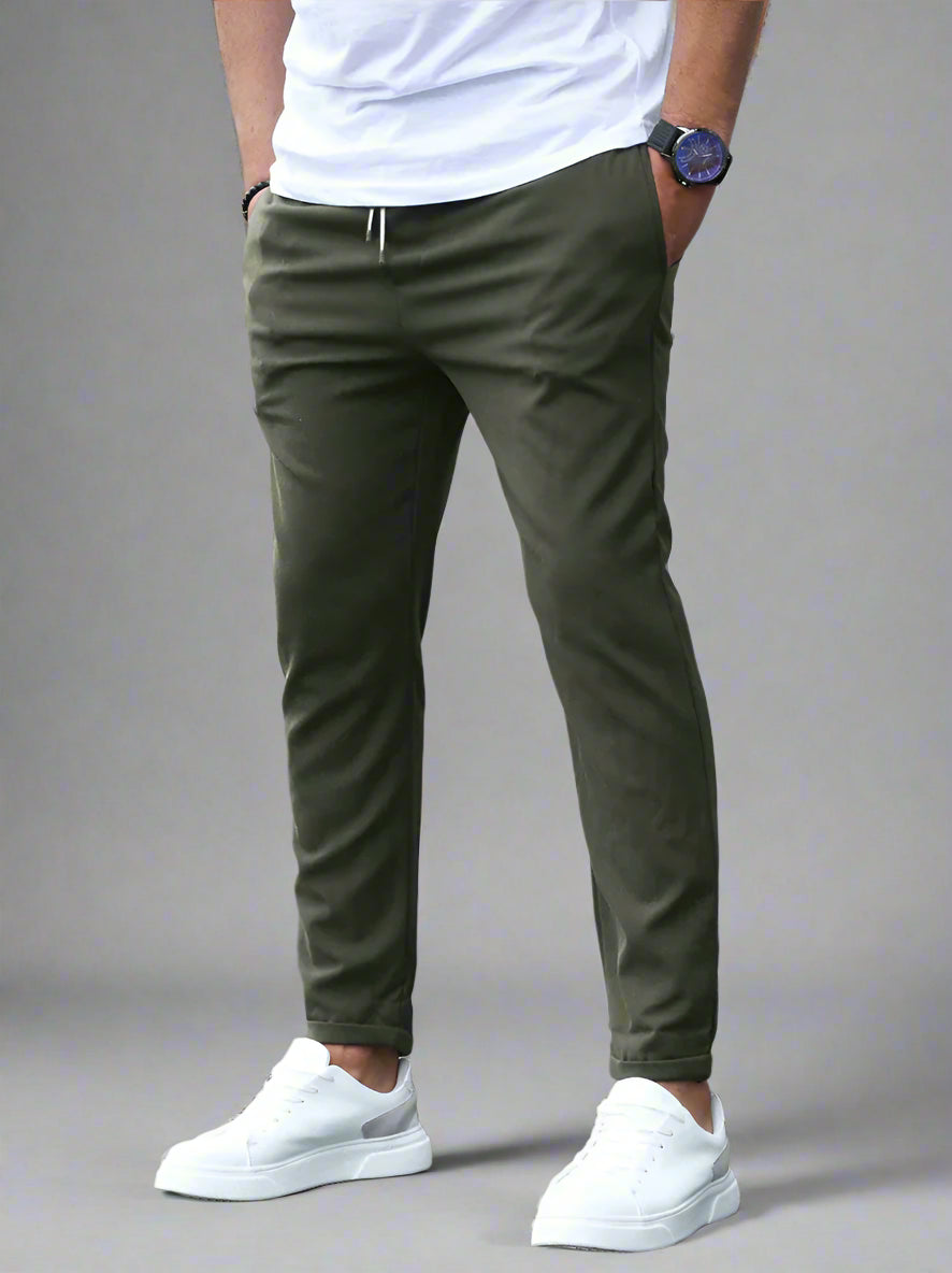 Dario | Uomo Elastico Pantaloni Jogger | Comodi