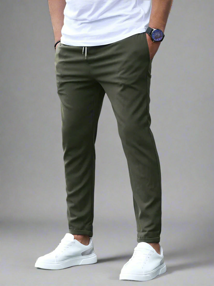 Dario | Uomo Elastico Pantaloni Jogger | Comodi
