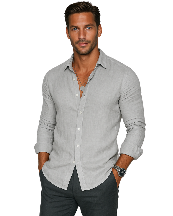 Lorenzo | Uomo Casual Camicia Estiva | Traspirante
