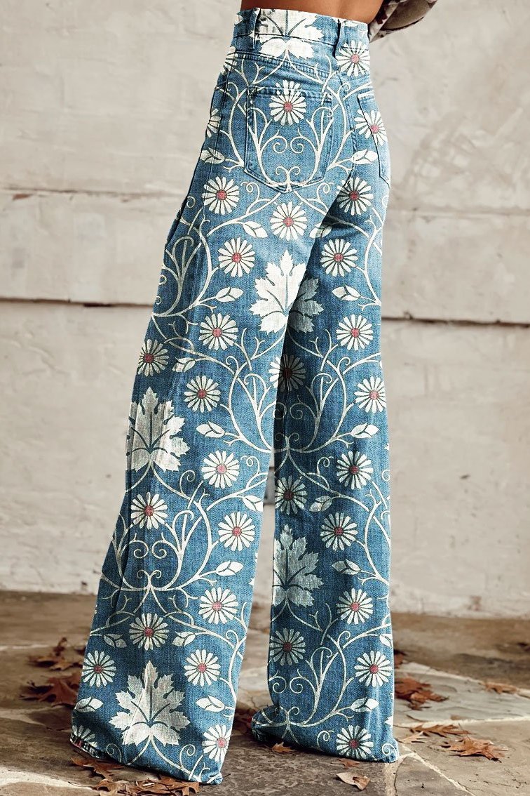 Viola | Donna Pantaloni Boho Chic | Multicolore