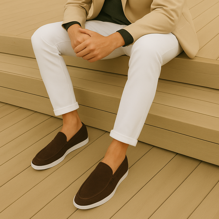 Enzo | Uomo Mocassini Eleganti in Camoscio | Comodi e Versatili