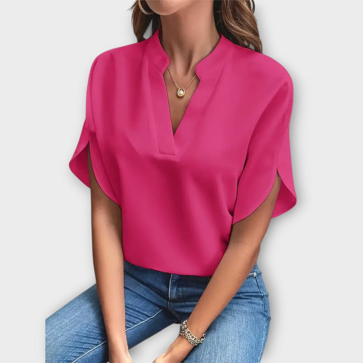 Giorgia | Donna Blusa Leggera Monocromatica | Versatile
